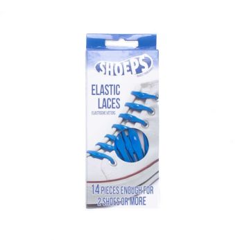 Синие, эластичные шнурки Shoeps