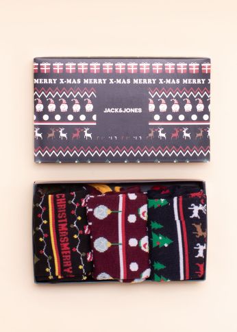 Носки в подарочной упаковке 3 пары Jingle Jack & Jones